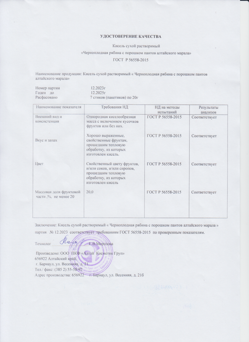 Паспорт №122023
